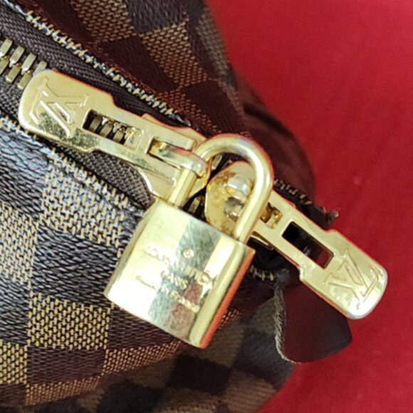 Authentic Louis Vuitton Verona GM Damier Ebene Brown Coated Canvas Handbag - Picture 6 of 10